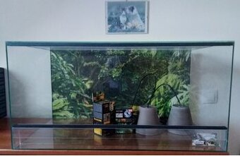 Terarium Nové 80x40x40cm , 2x světla , žárovky uvb a výhřevn