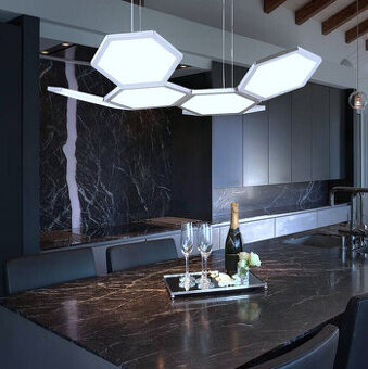 lustr LED stmívatelný SIGNE značka Wofi Hexagony