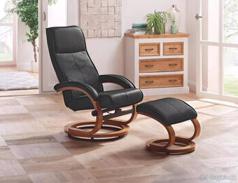 Relaxační křeslo + podnožka ZÁNOVNÍ, PC 10400,-