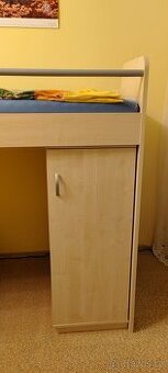 Patrové postele do L, skříňky, šuplíky pod postel