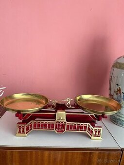 PĚKNÉ STARÉ LITINOVÉ VÁHY