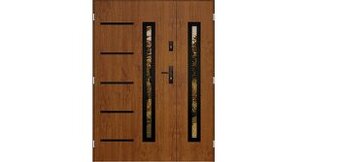 Dvoukřídlé vchodové dveře PICARD NOIR DUO