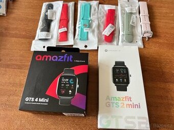 Amazfit GTS 4 Mini + GTS 2 Mini komplet a řemínky navíc