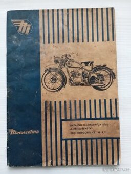 Čz 125 B, T seznam dílů, katalog mototechna