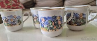 4 dětské retro hrníčky. Dubí,Doktor Bolíto