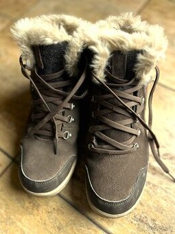 Kožené nepromokavé hnědé boty Quechua vel. 41-42