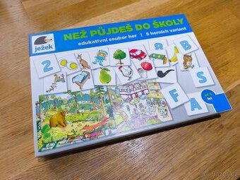 Ježek - Než půjdeš do školy, edukativní hry pro předškoláky