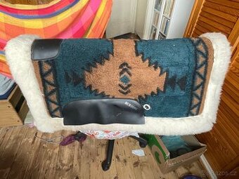 Westernová deka Burioni s pravým beránkem