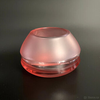 Moser Svícen Lucy V 5 cm, křišťálové sklo Rosalin