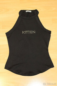 Krásný černý top, vel. S