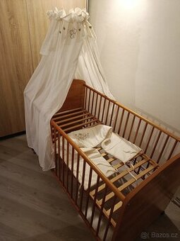 Postel/postýlka 2v1