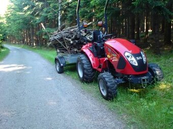 Malotraktor TYM 233 HST 4x4 + mulčovač  + vozík