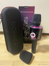 BONAOK Bluetooth bezdrátový karaoke mikrofon