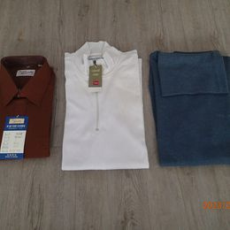 Košile s dl. rukávem, bílé triko s dl. rukávem, rolák (nové) - 1