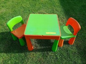 Dětský set, stolek a 2 židle