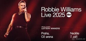 ROBBIE WILLIAMS 7.9. 2 lístky stání u pódia (první řada)