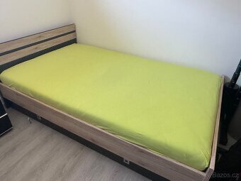 Postel Cariba 120x200 cm vč. matrace, lamel. roštu