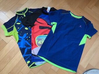 3x funkční tričko, cyklodres 128/134, ÚV tričko