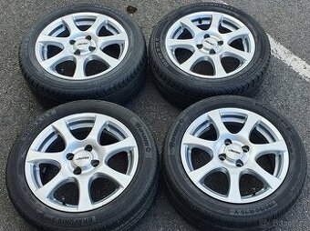 195/50 R15 letní pneu obuté na 15" Alu kola Autec, 4x100