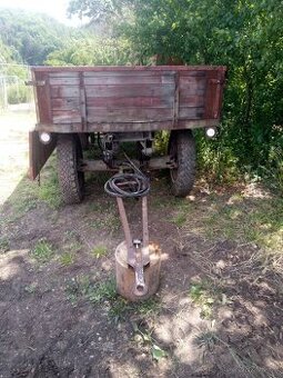 Vlek za traktor sklápěcí 5 tun