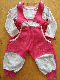 Tepláky s laclem + body (set) vel.80