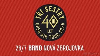 2 vstupenky Tři sestry Brno 26.7.2025