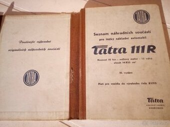 Tatra 111 seznam náhradních součástí 1956