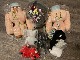 Plyšové hračky, minecraft, golem, běska