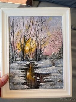 Zimní krajina ,obraz