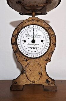 Originální figurální německá litinová váha 1897