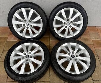 Zimní sada alu kol Škoda 17” - zánovní pneu