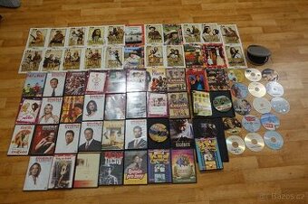 VELKÝ KONVOLUT DVD – 73 FILMŮ | české filmy, seriály, pohádk