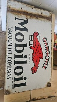 Mobil oil smaltovaná cedule.1936