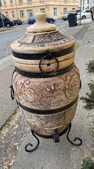 Exkluzivní tandoor „Fénix“ 60l s odklápěcí víkem