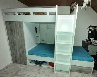 Patrová postel s úložným prostorem