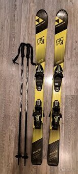 Dětské lyže Fischer 120cm + hůlky (přilba a brýle zdarma)