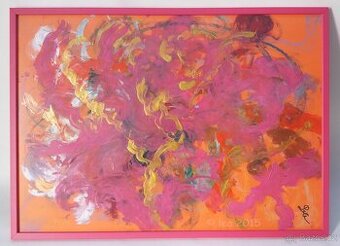 Nevidomá malířka Lea-obraz Geniální nápad 2015