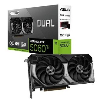 ASUS Dual GeForce RTX 5060 Ti 8GB GDDR7 OC nová,nerozbalená