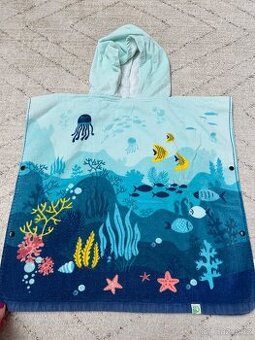 Dětský froté župan pončo s kapucí mořský svět
