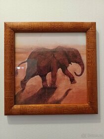 Obraz africký se slonem