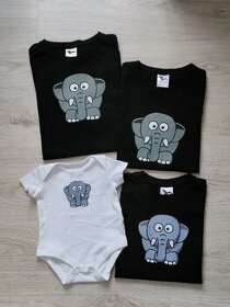 Rodinný set triček ELEPHANT - 1