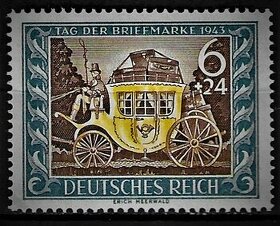 168465084.Predám pošt. známky Deutshes Reich 1943