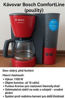Kávovar Bosch ComfortLine (použitý)