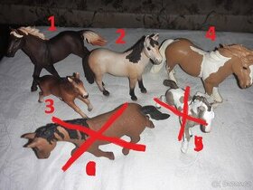 3. Koně zn. Schleich, Mustang, Tinker v zachovalém stavu