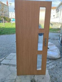 Pokojové dveře 80-tky levé v barvě olše - 1