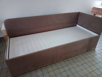 Postel USTOHAL 80x200 s úložným prostorem a matrací ŘEŠETO