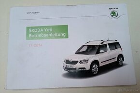 Manuál Škoda Yeti ( v německém jazyce )