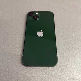 iPhone 13 256GB zelený, pěkný stav, 12 měsíců záruka