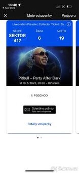 Pitbull - listek - Praha O2