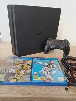 Playstation 4 slim 500GB + Ovladač +2 hry